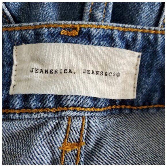 Jeanerica Wide-Leg Carpenter Jeans Utility Blue Denim Size 26 Workwear Grunge - Picture 8 of 10